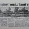 Land claim over Cessnock region by Mindaribba Local Aboriginal Land Council 1986. Newcastle Library
